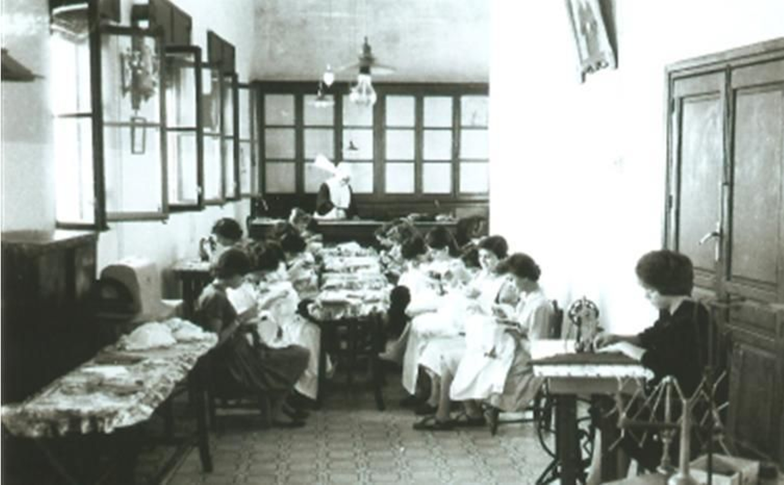 Mujeres en la cárcel de Huelva, inicio de los años 40. Archivo privado.