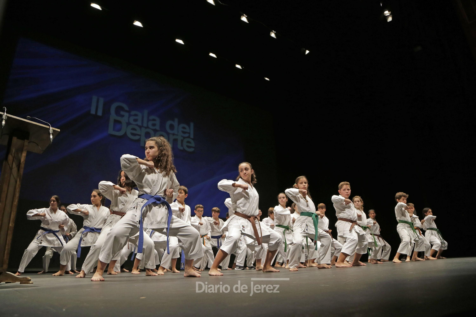 Exhibición de la Escuela Municipal de Kárate.