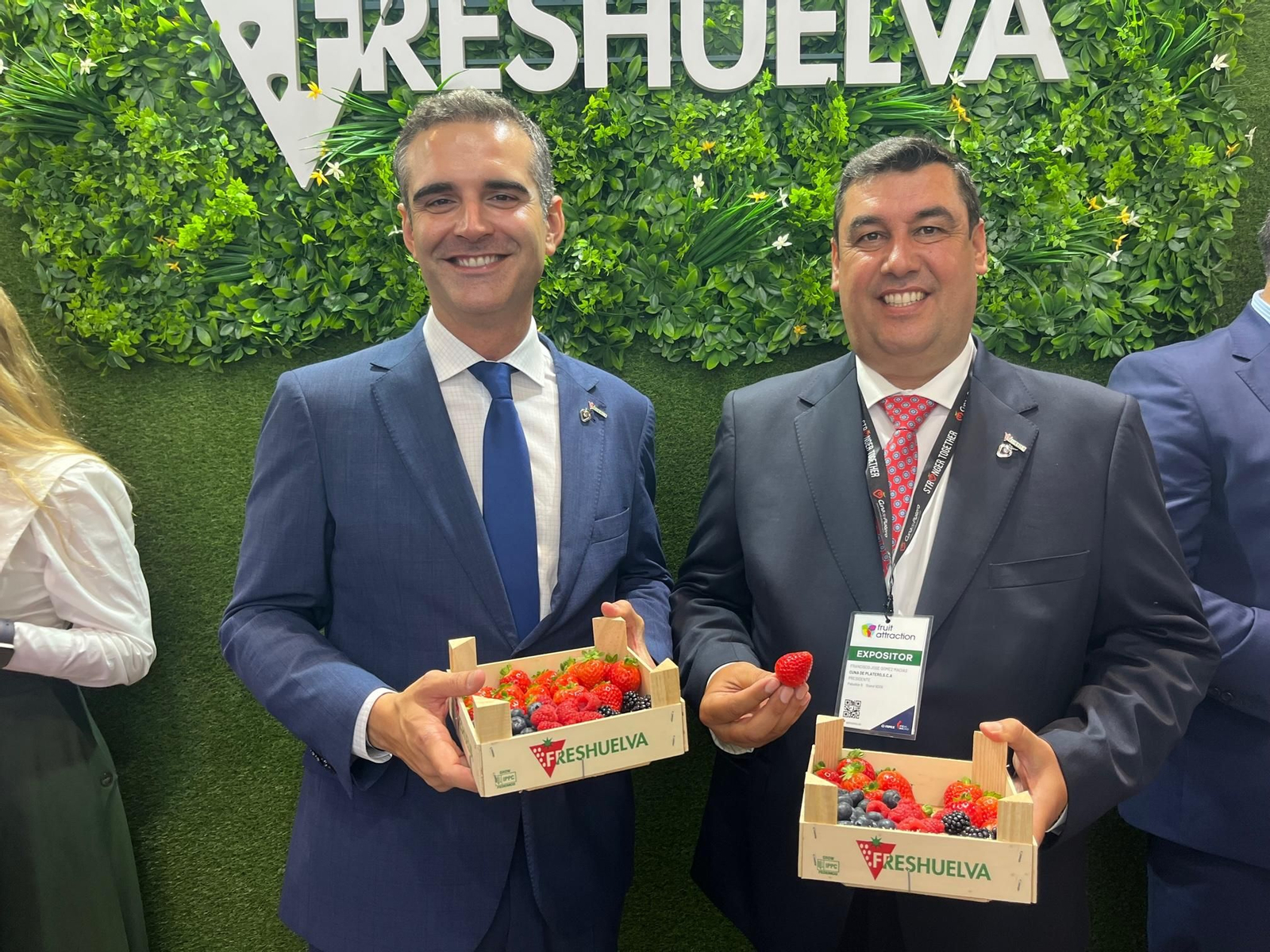 Imágenes de la participación de Huelva en la primera jornada de Fruit Attraction 2024