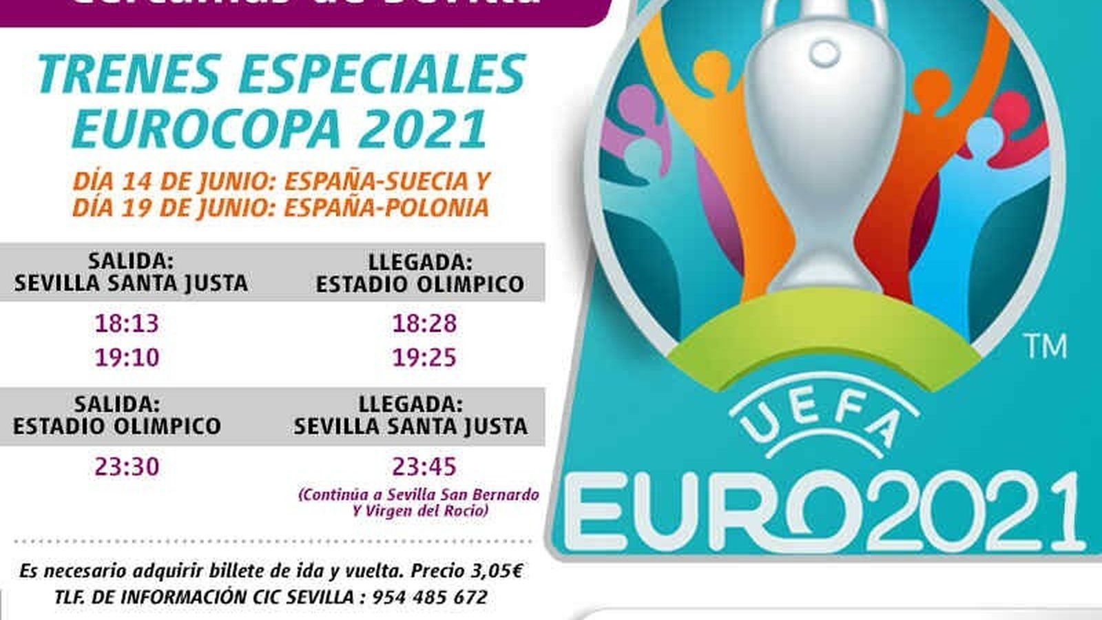 Trenes de cercanías al estadio de La Cartuja