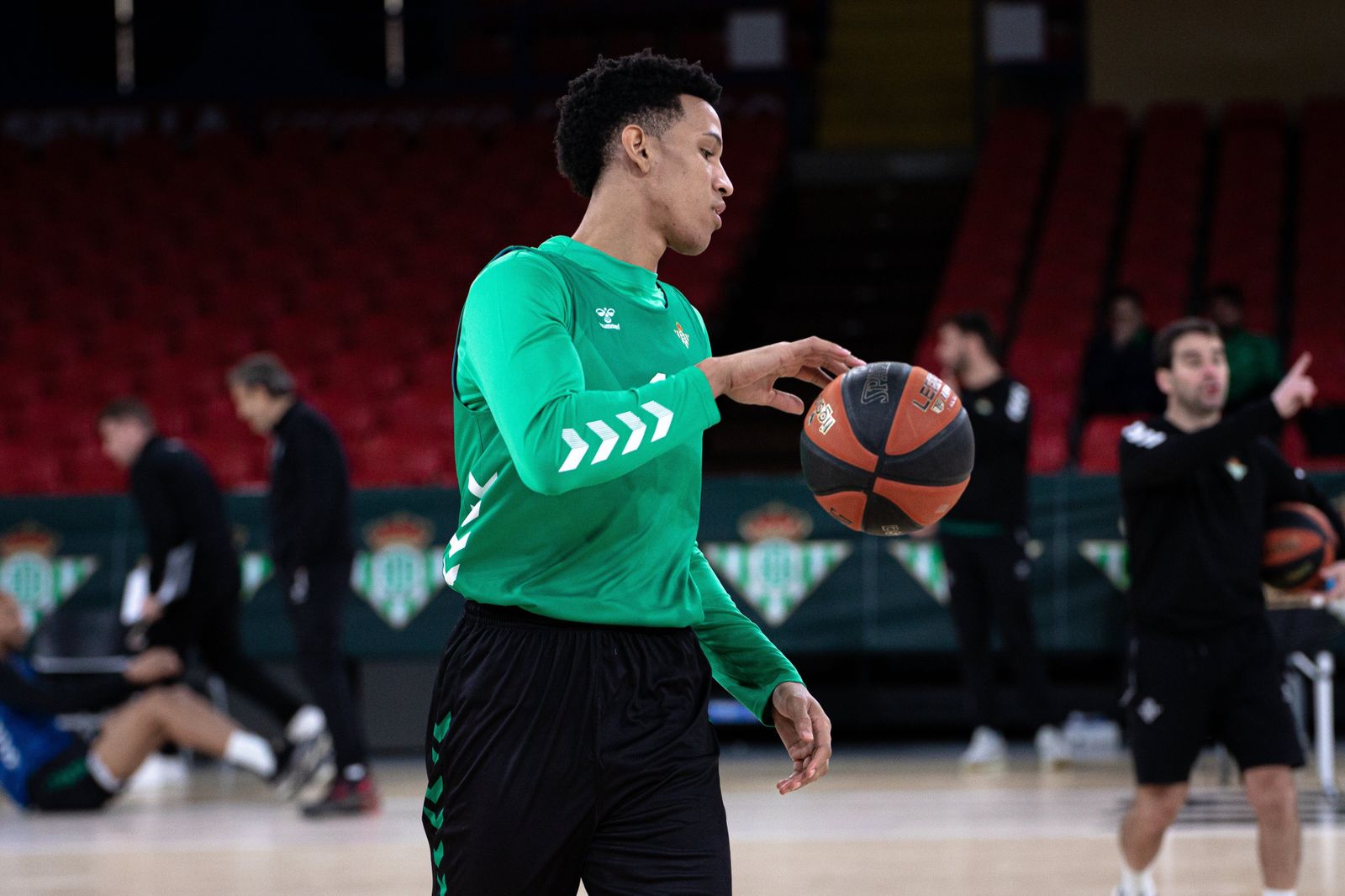 Tyson Pérez en uno de los entrenamientos de la semana en San Pablo.