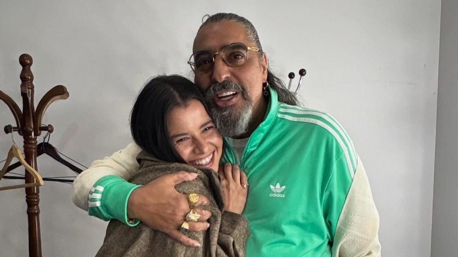 Miriam Cabas, junto a Diego El Cigala