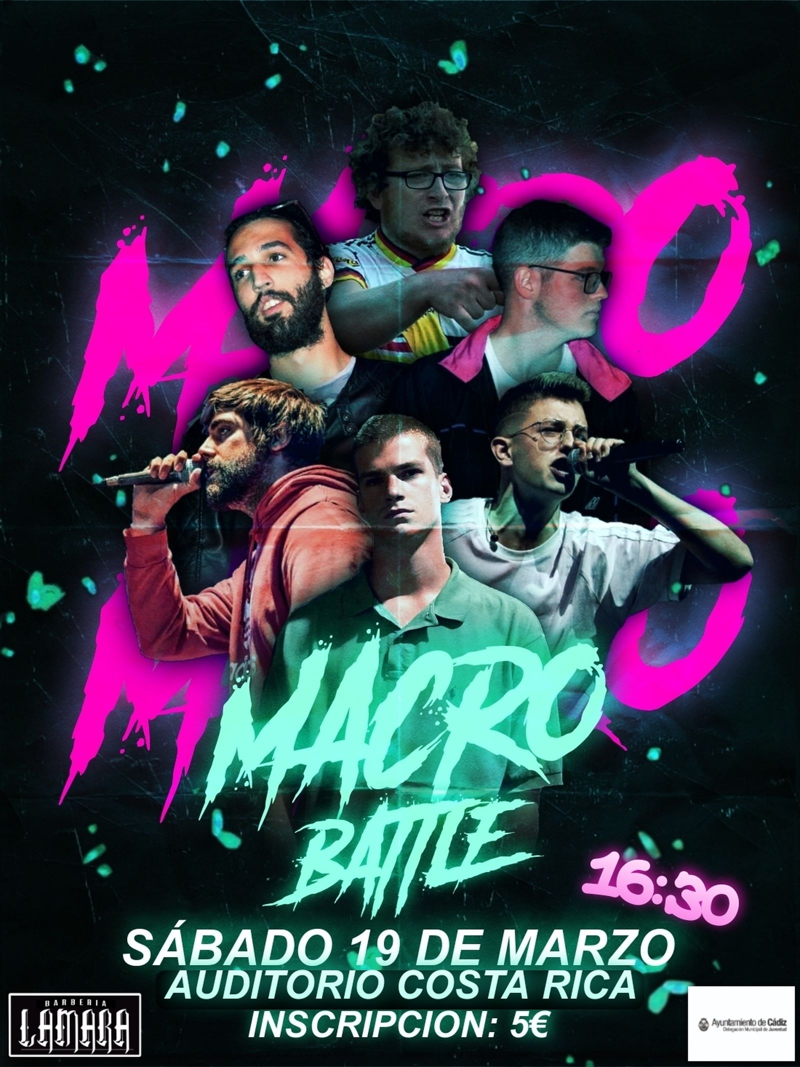 El cartel de la batalla de gallos