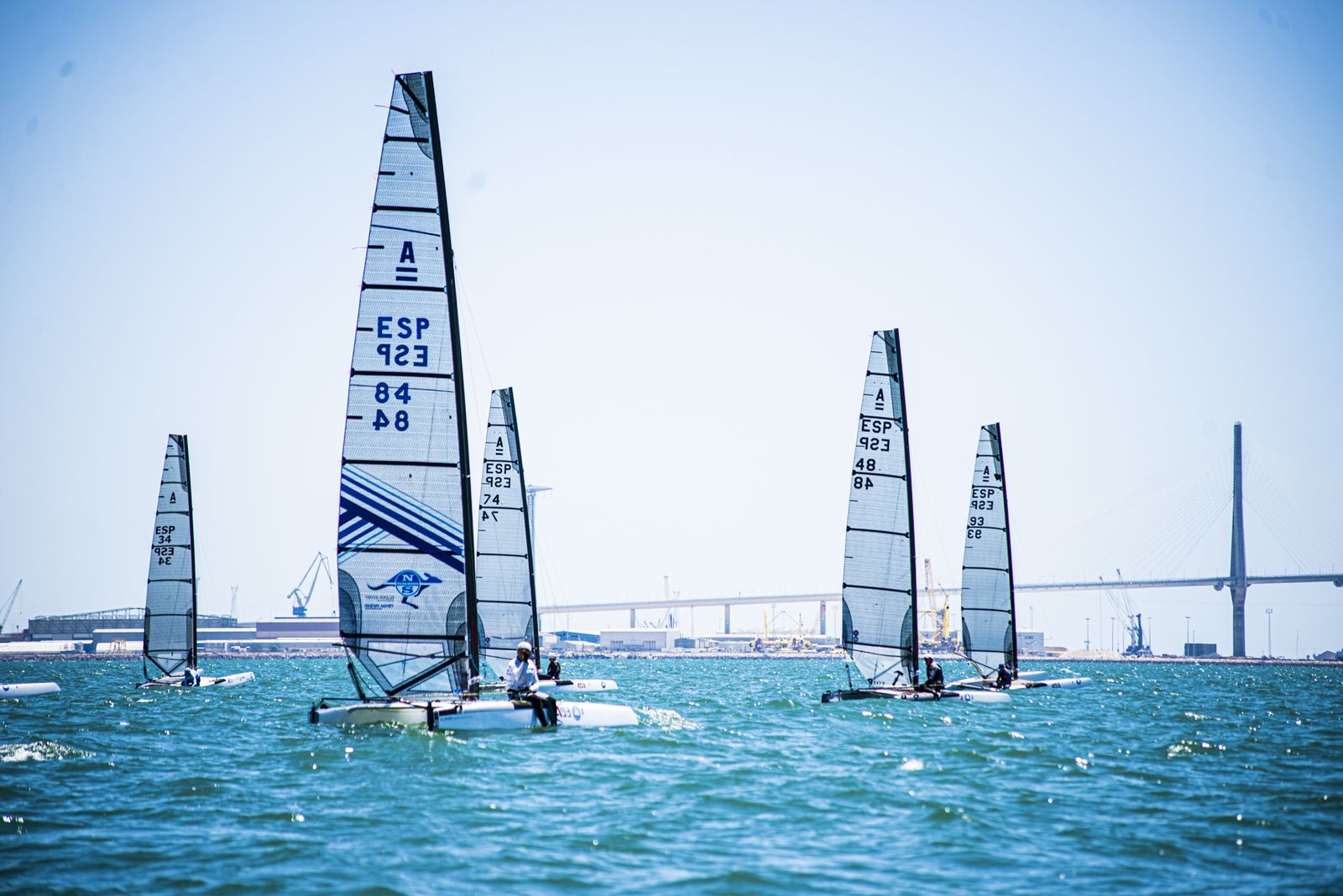 Imagen de la Copa de España de catamaranes de 2019, celebrada en El Puerto.