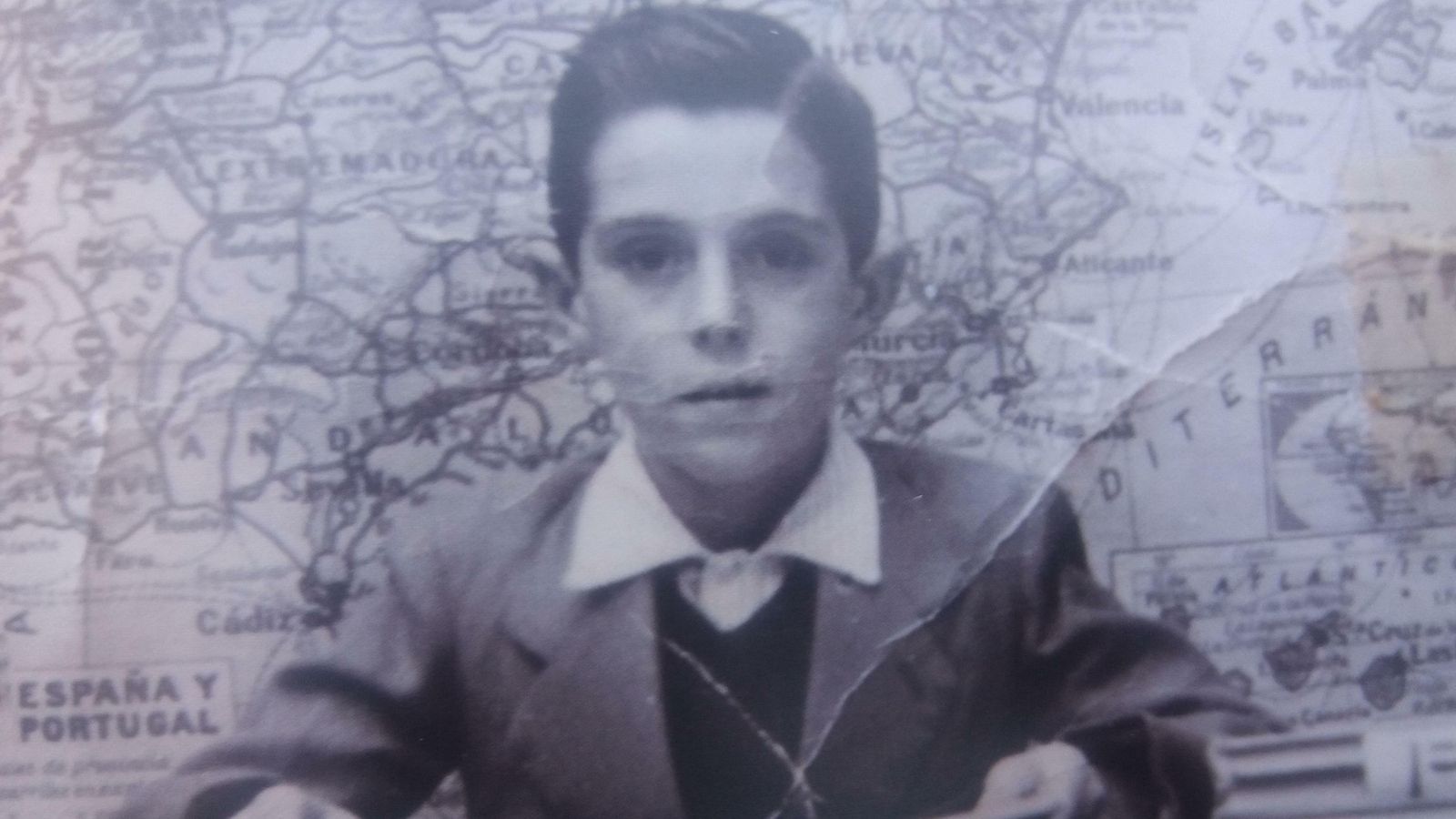 En la escuela, en los años cuarenta.