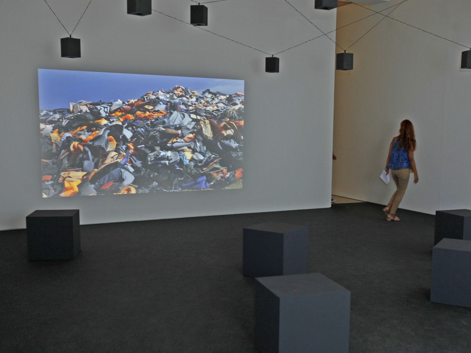 'Crossings', una de las obras centrales de la exposición.