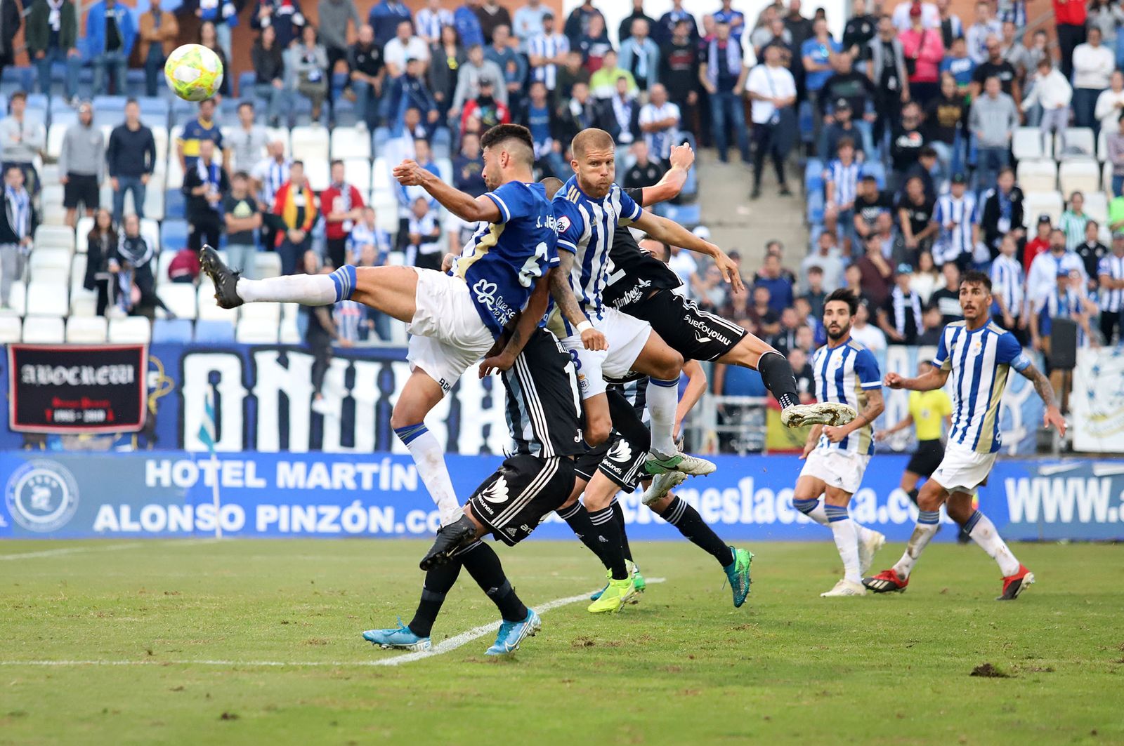 Imagen del encuentro previo entre el Recreativo y el Cartagena