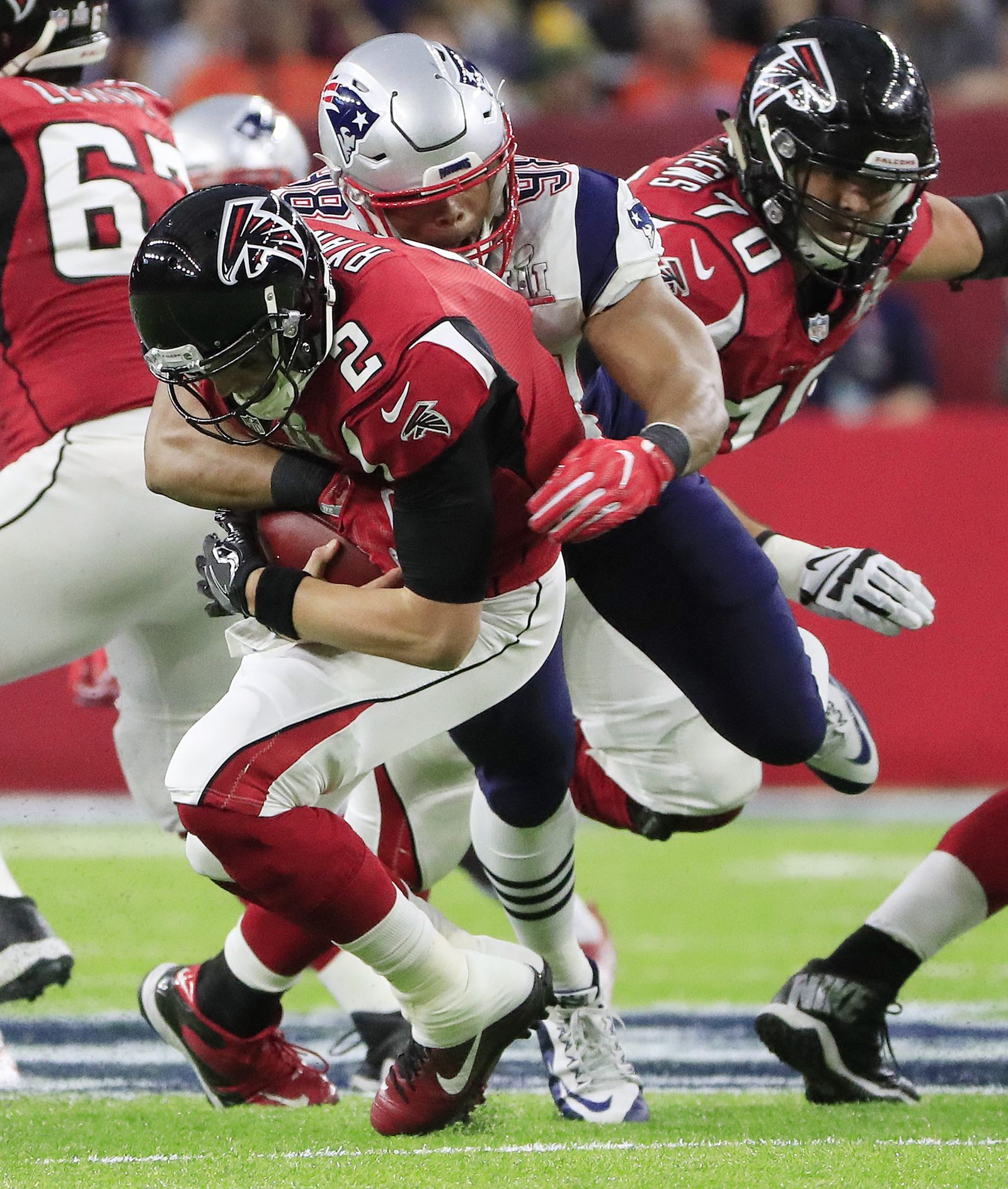 La final de la Super Bowl entre los Patriots y los Falcons