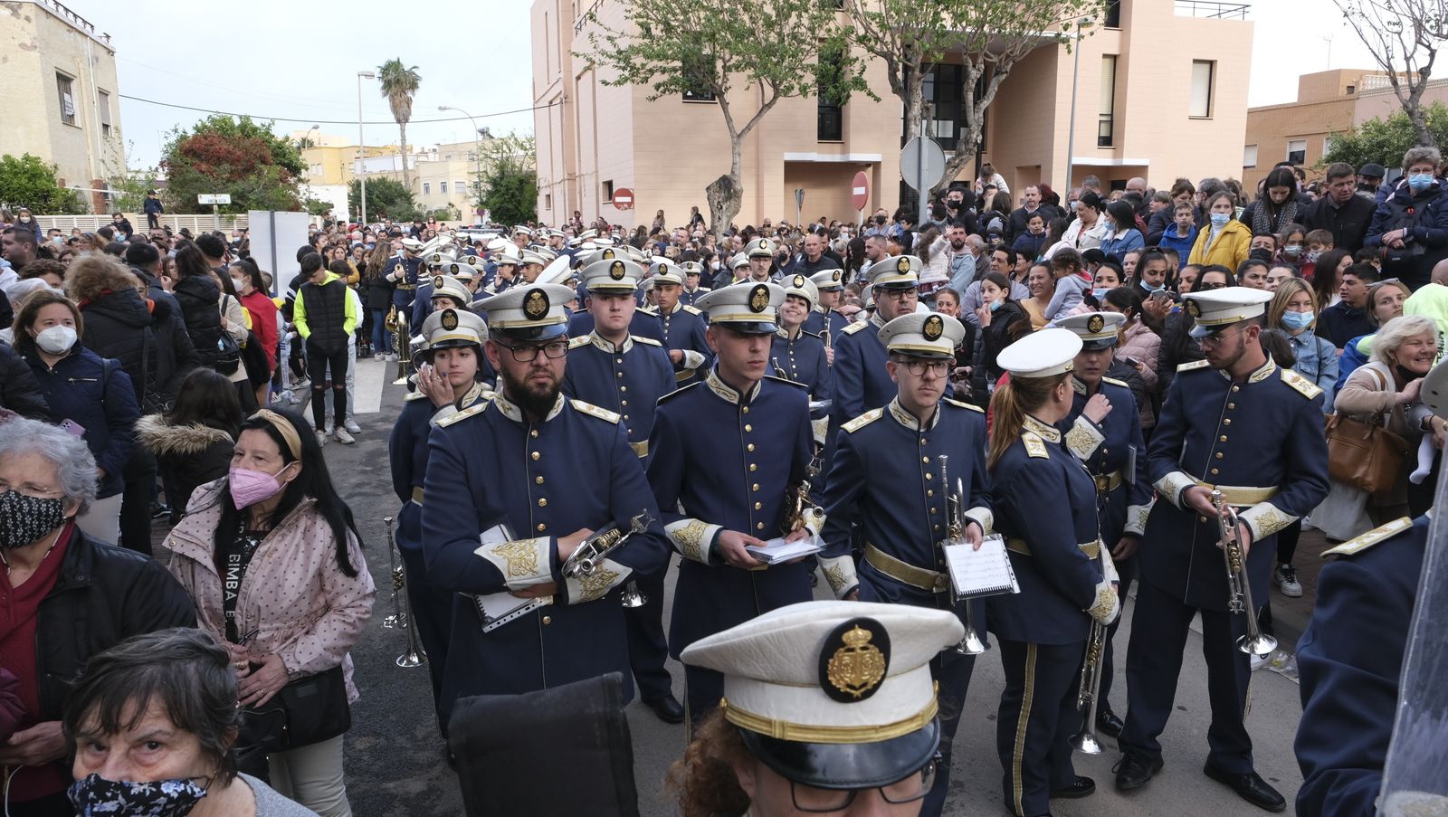 Procesión del Encuentro en Almería, en imágenes.