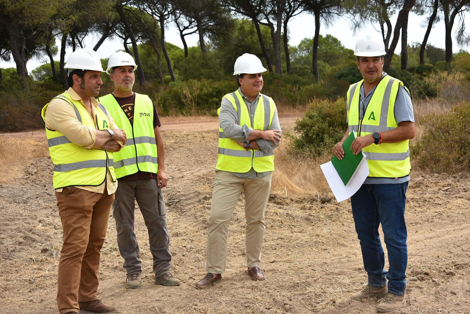 Visita del delegado de Sostenibilidad y Medio Ambiente, Pedro Yórquez, al humedal.