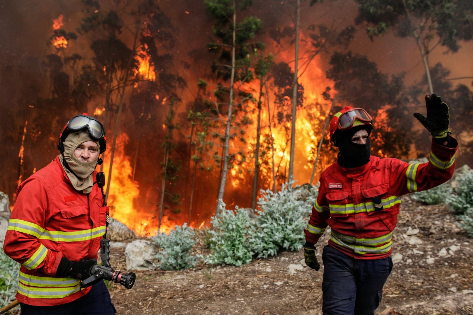 Las imágenes del grave incendio en Portugal