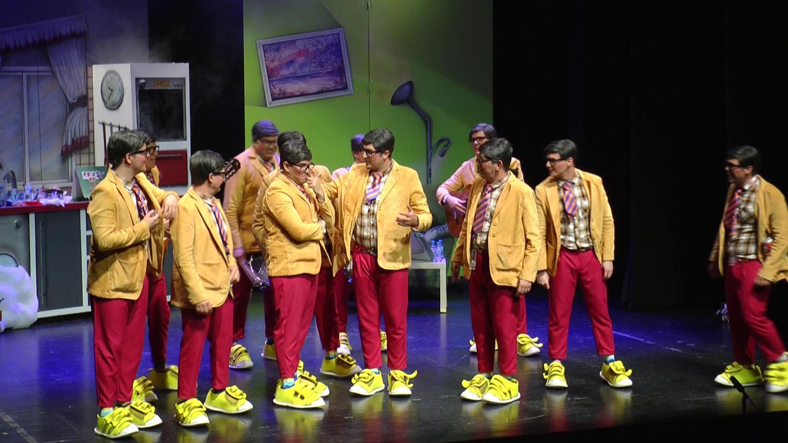 La chirigota algecireña 'Los que no valen ni pa está escondíos.