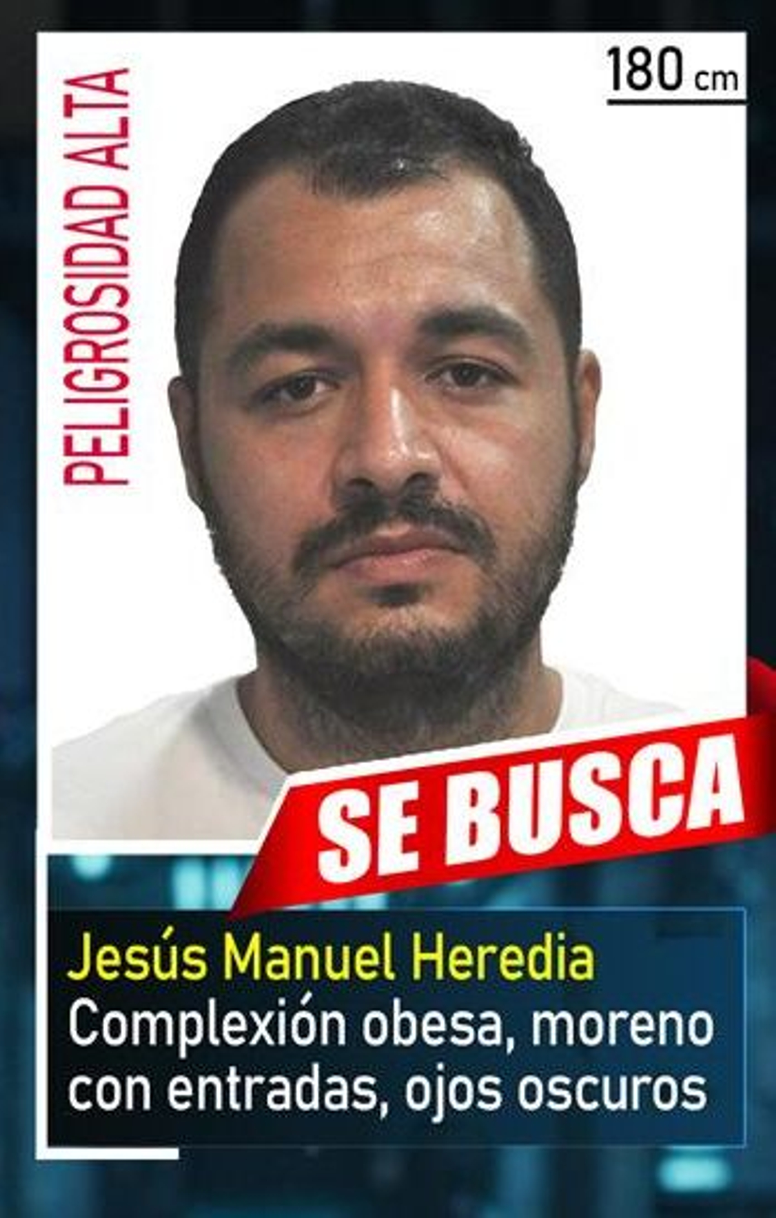 La ficha de Jesús Manuel Heredia, 'El Pantoja'.