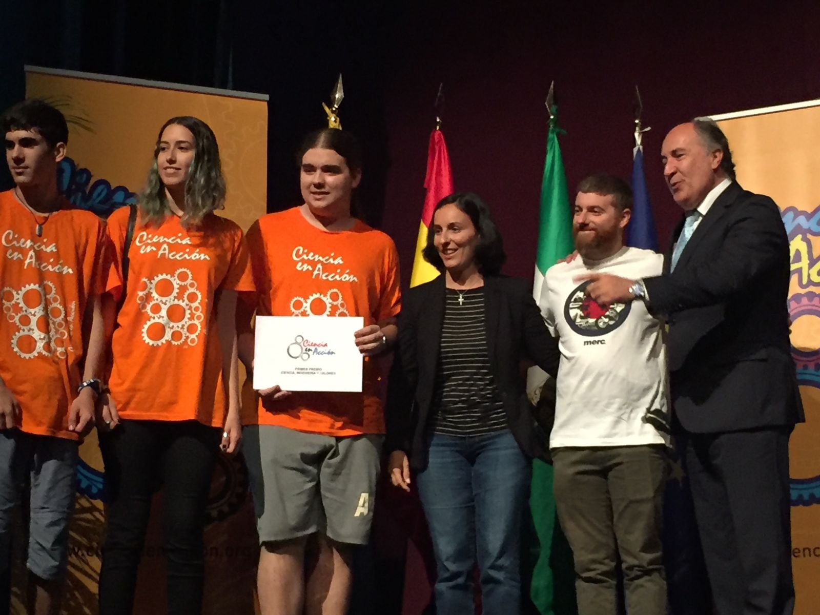 El grupo finalista del IES Kursaal.