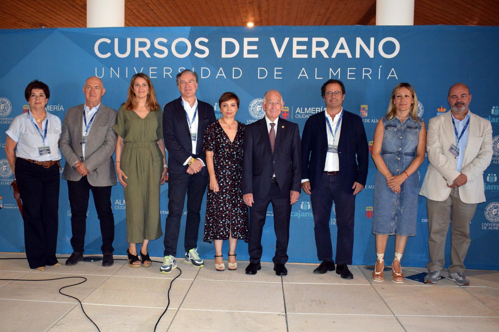 Autoridades, en el acto de inauguración de los Cursos de Verano de la UAL.