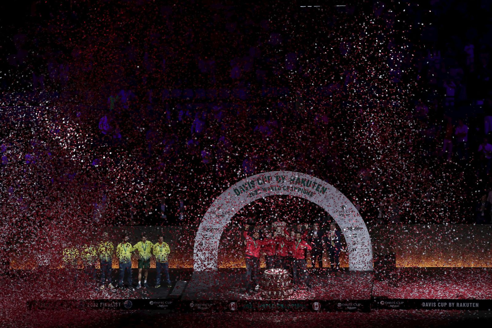 Canadá celebra la Copa Davis.