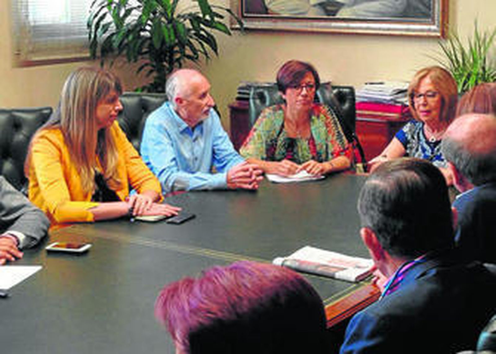 Gámez, en una reunión con el consejo social de la UMA.