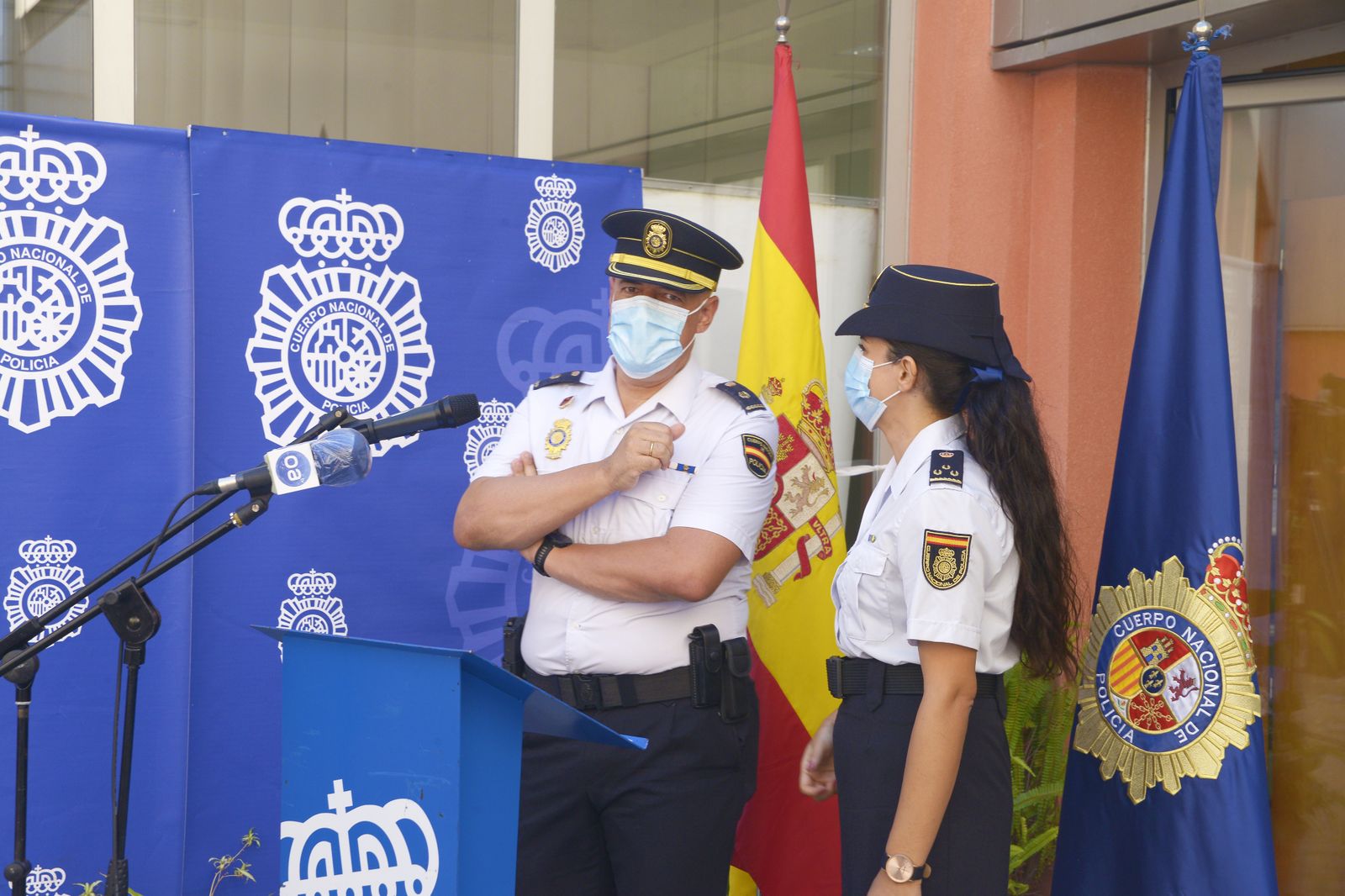 Fotos de la toma de posesion del cargo del nuevo comisario de la Policía Nacional