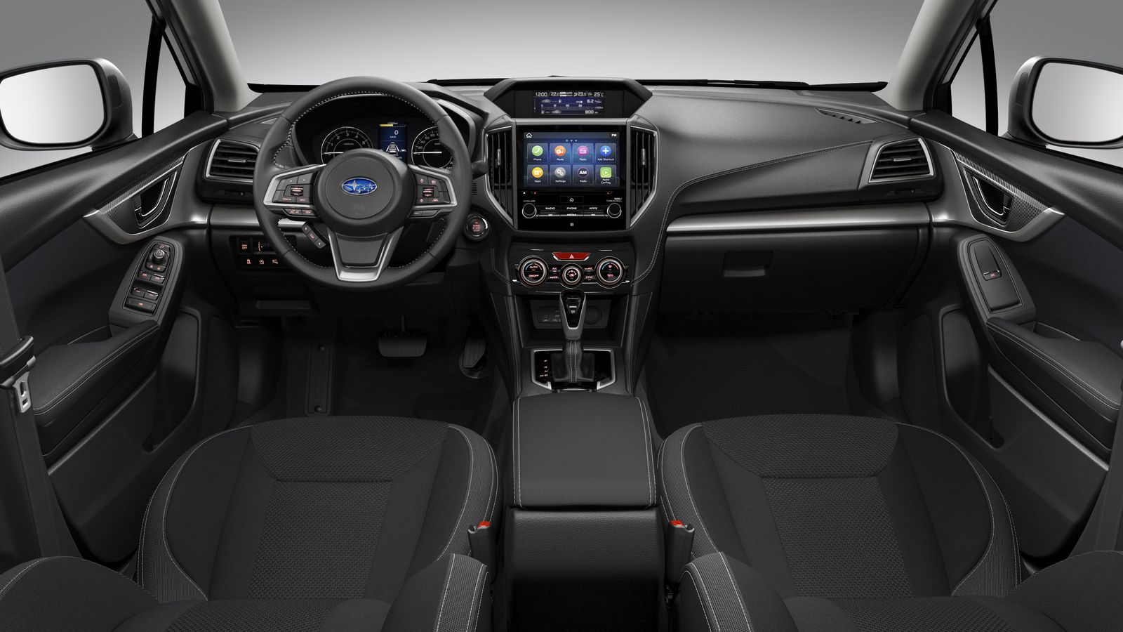 La sensación que predomina en el interior de este Subaru, como en el resto, es de solidez.