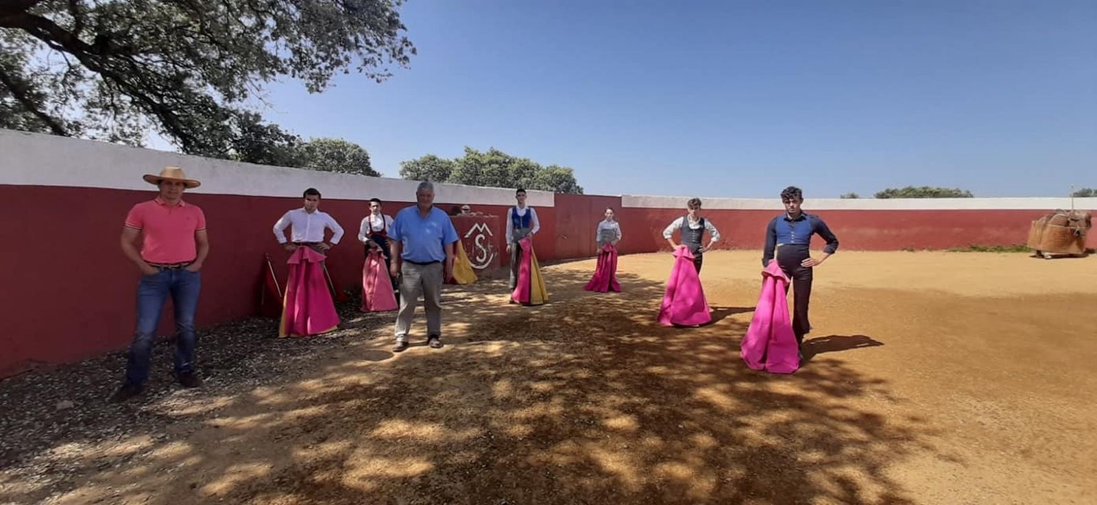 Los alumnos de la Escuela Taurina tentaron en la finca de Sorando, en Andújar.