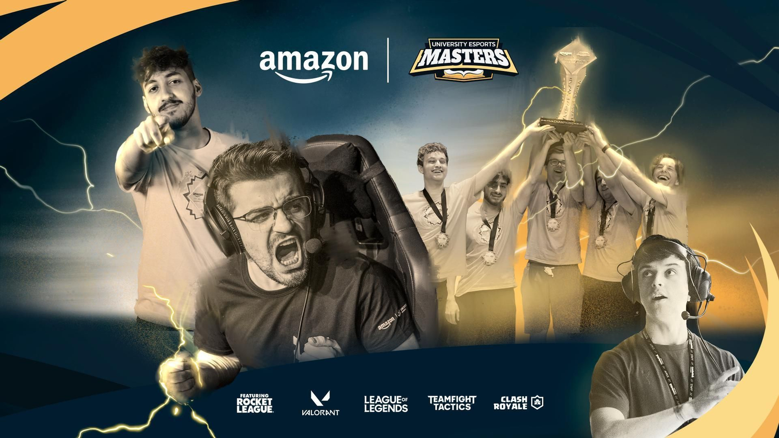 cartel promocional de la competición Amazon UNIVERSITY Esports Masters