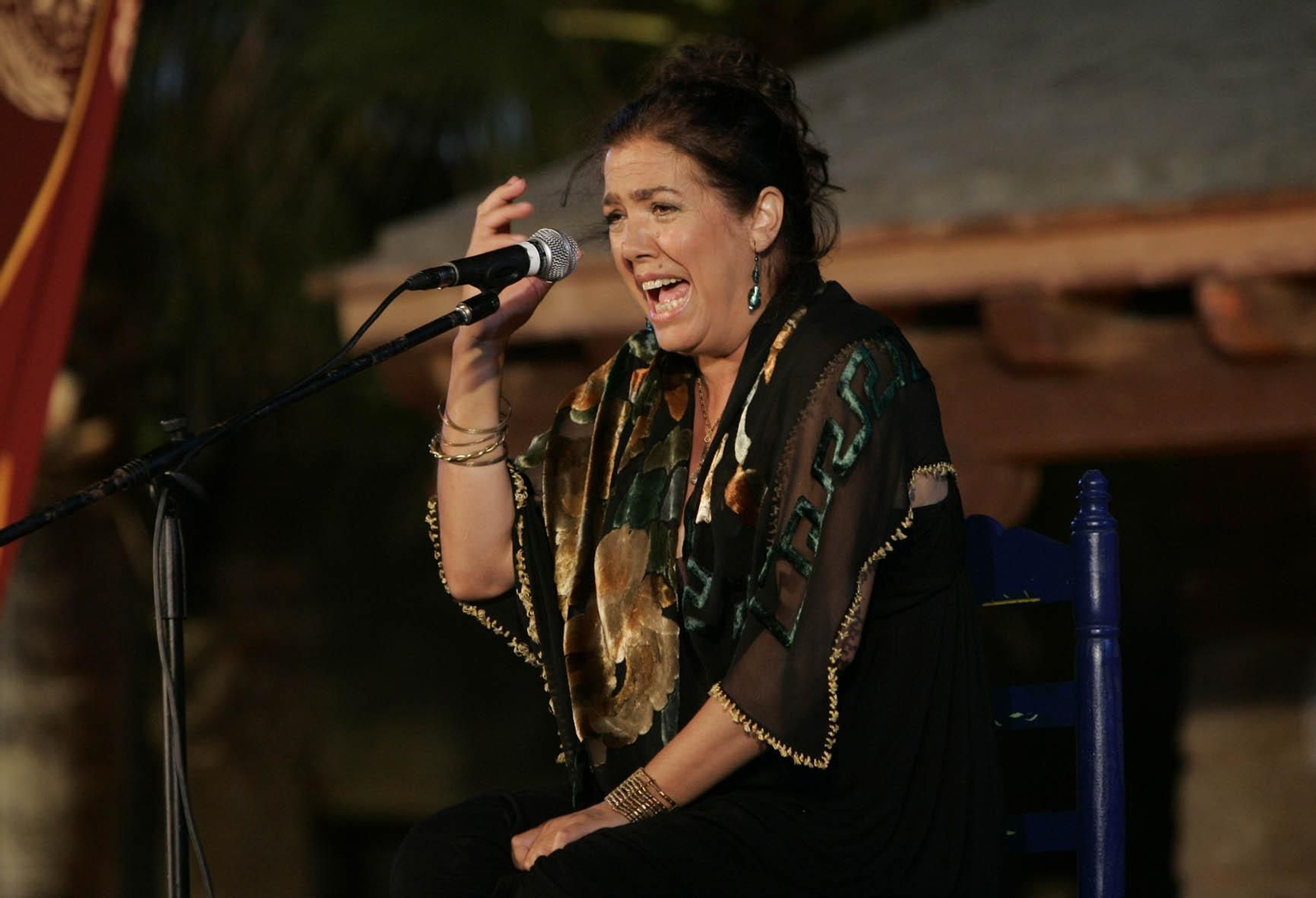 Lole Montoya en el Castillo de Santa Catalina de Cádiz, en 2008.