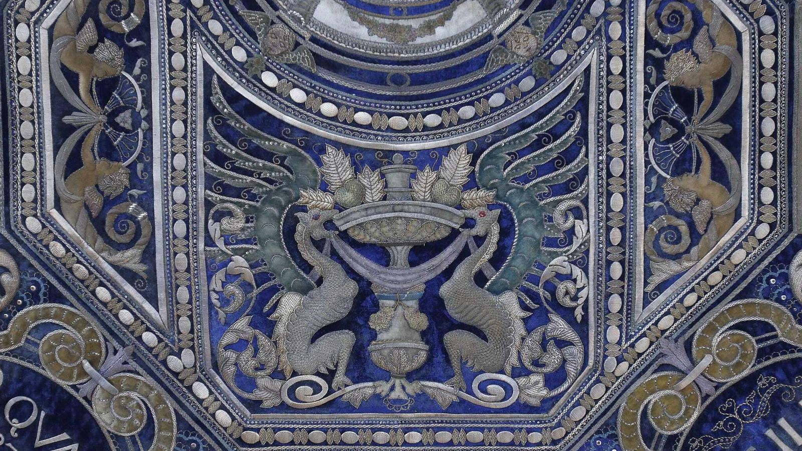 Detalle del palio del Buen Fin.