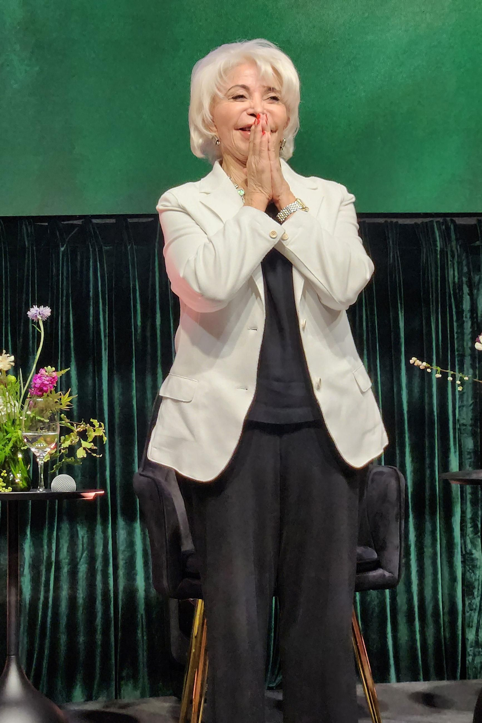 Isabel Allende en la presentación de la miniserie 'La casa de los espíritus'