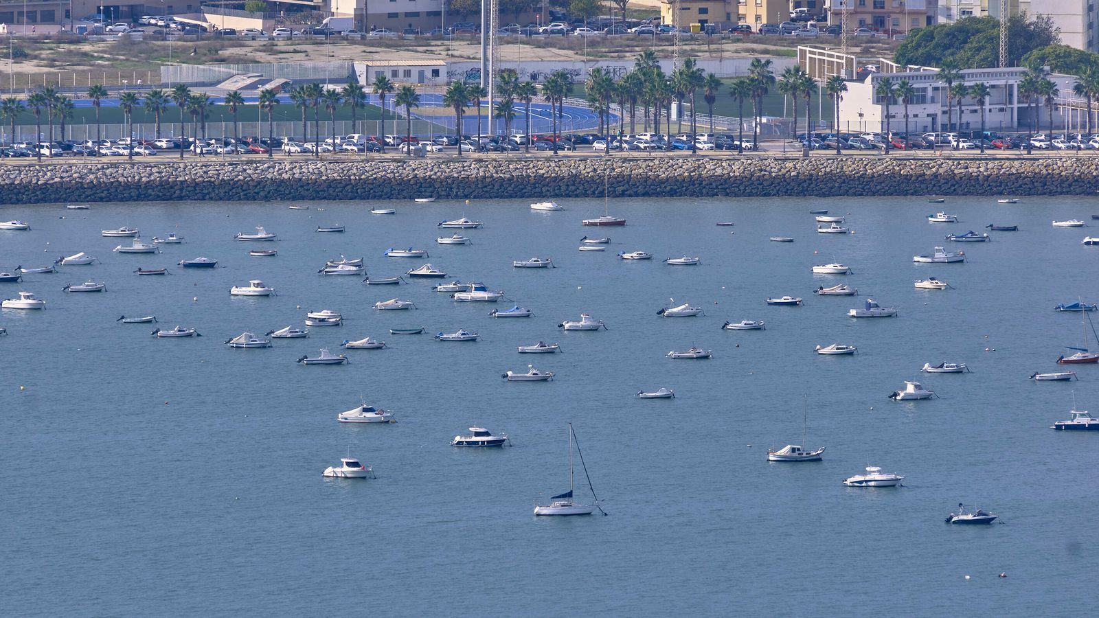 Vista desde la torre de Endesa en Puerto Real.