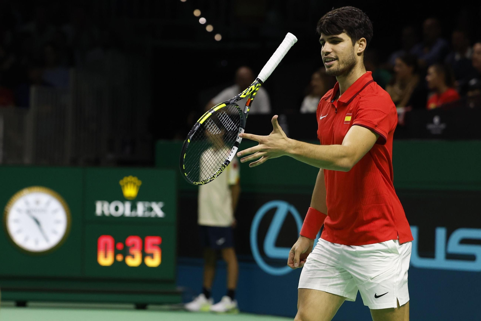 Las fotos de la derrota de España en el dobles ante Países Bajos