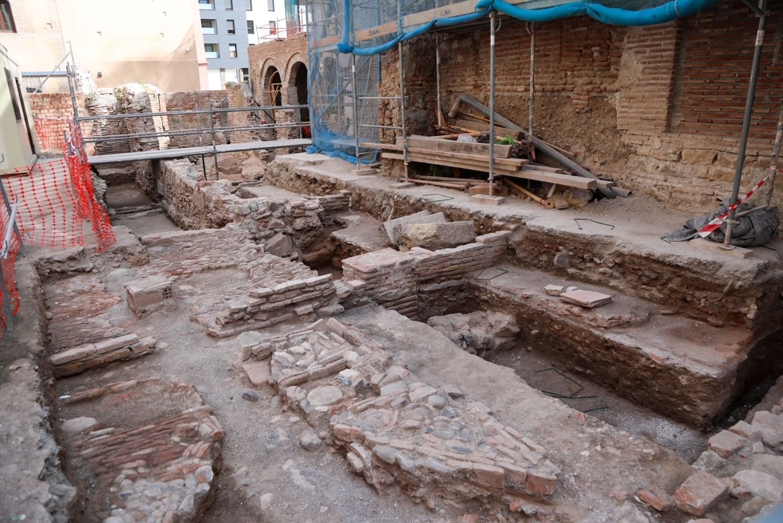 Restos encontrados en el antiguo convento de San Andrés.