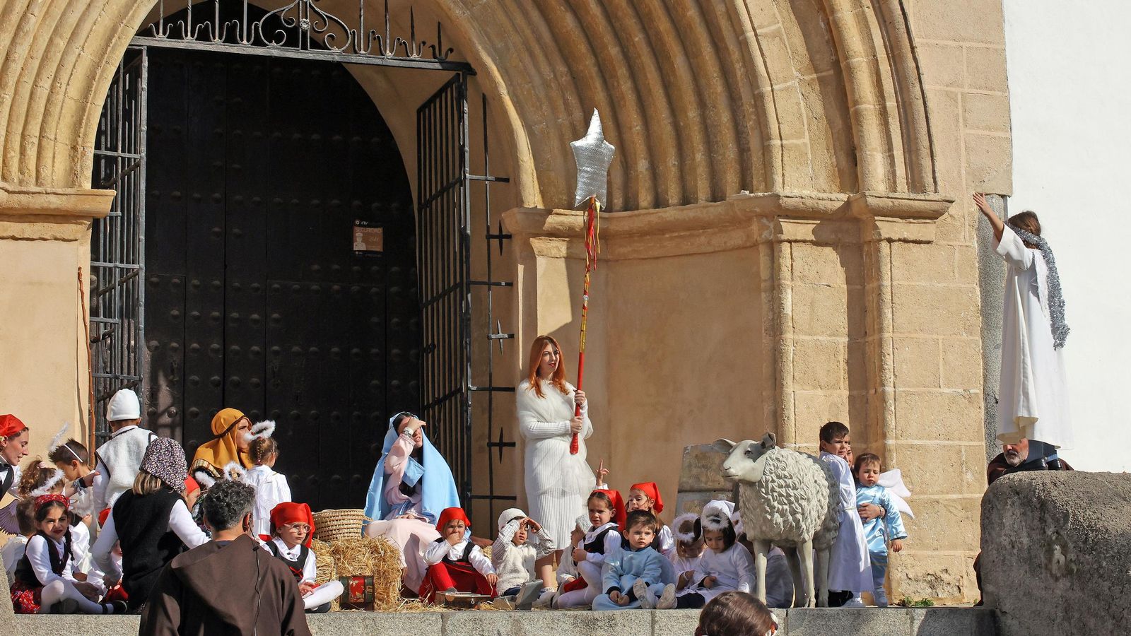 Imágenes del Belén Viviente de la plaza San Lucas en Jerez