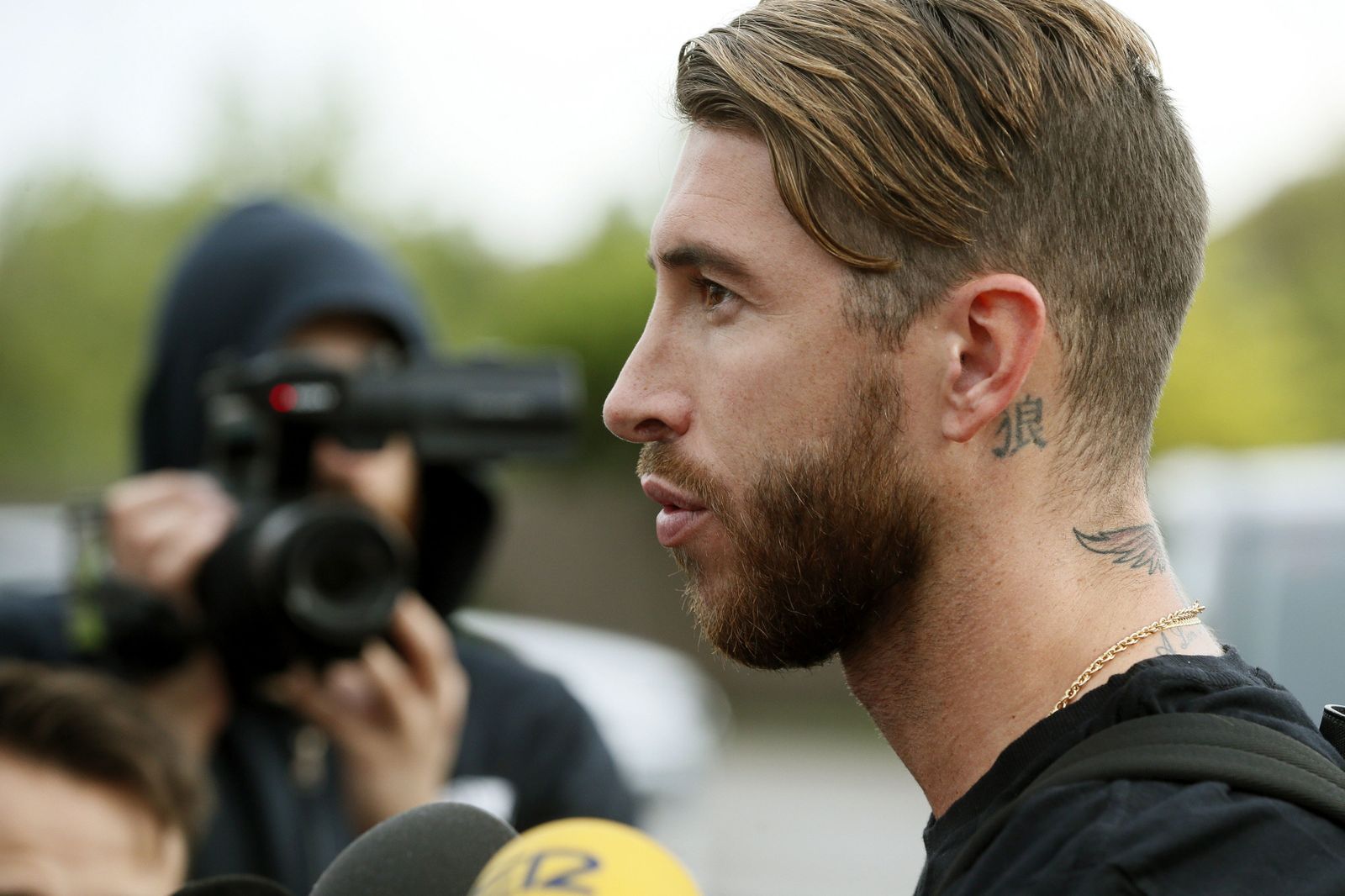 Sergio Ramos, hoy en la Ciudad Deportiva de Las Rozas.