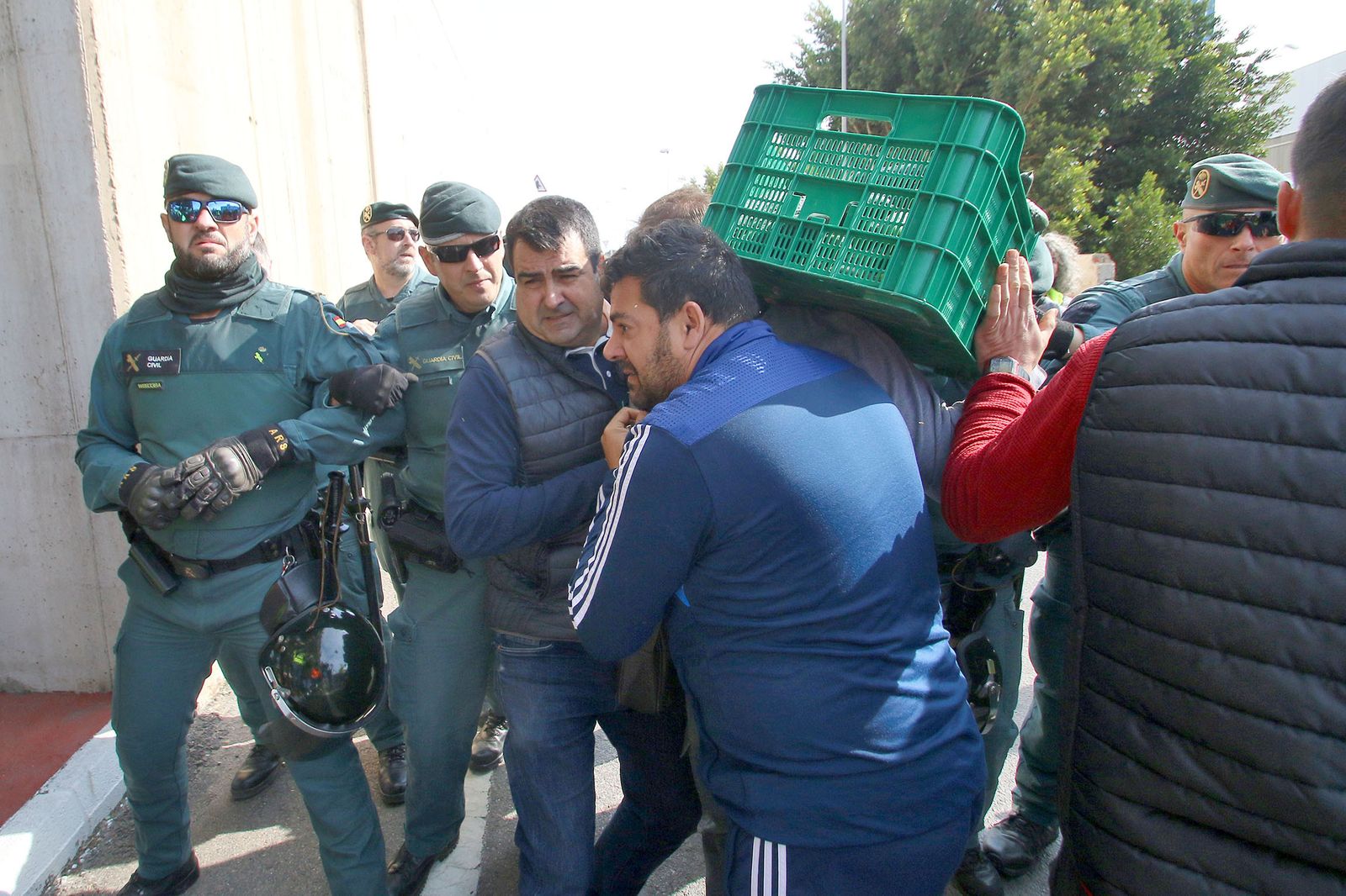 Las imágenes de la manifestación de agricultores