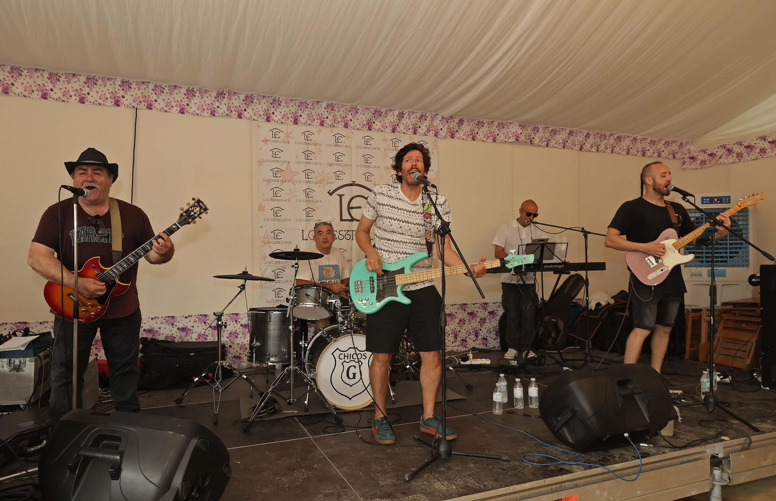 El grupo Chicos G en Los Estrellaos.