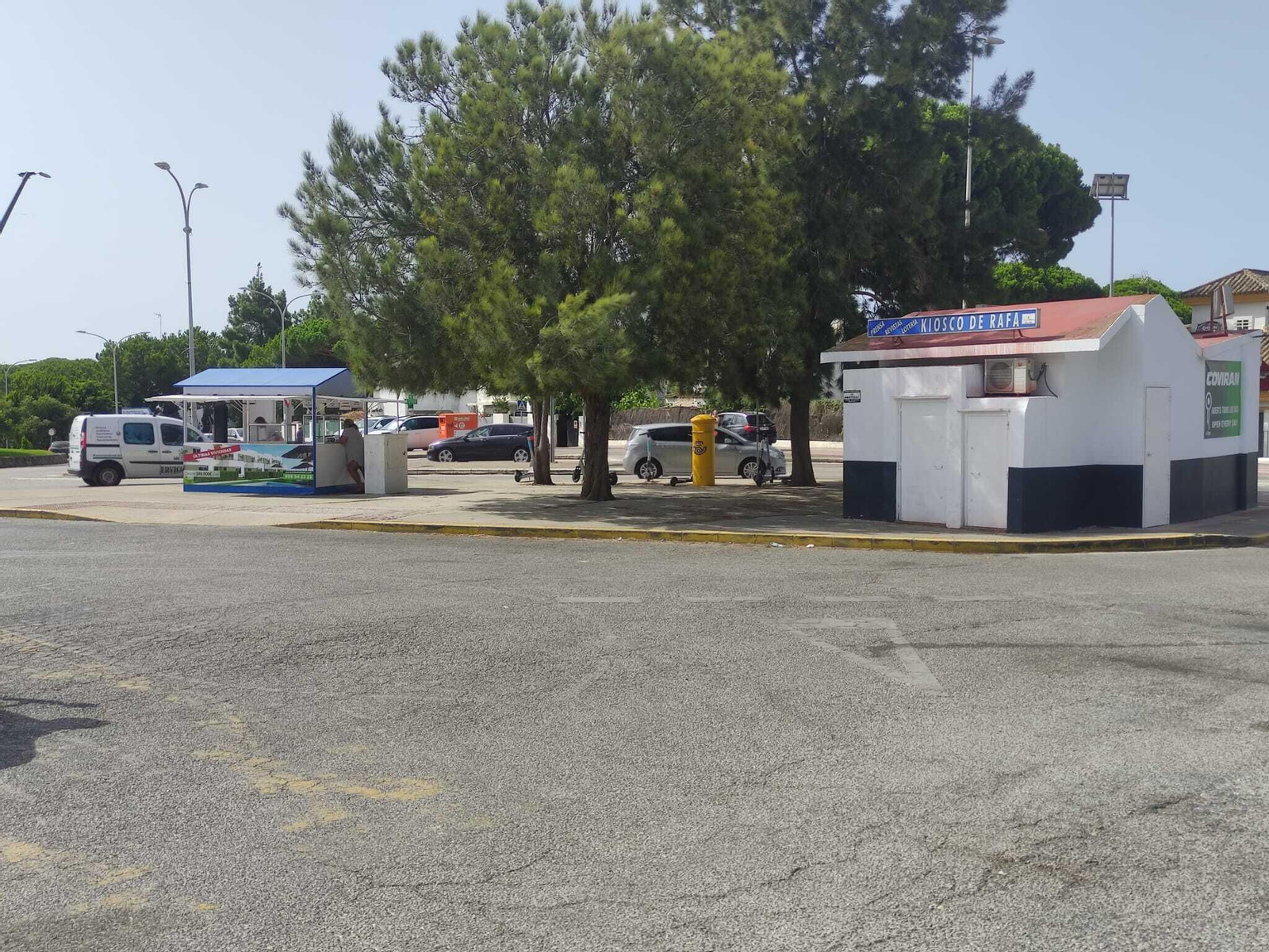 Una imagen del kiosko de Rafa, en Fuentebravía, donde tendrá lugar el encuentro con el ciclista Guillermo Cuenca.