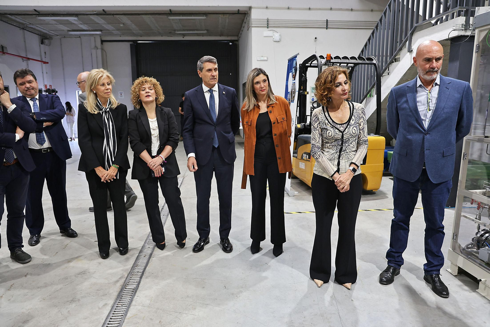 Imágenes de la visita de María Jesús Montero a la empresa Ariema Enerxía