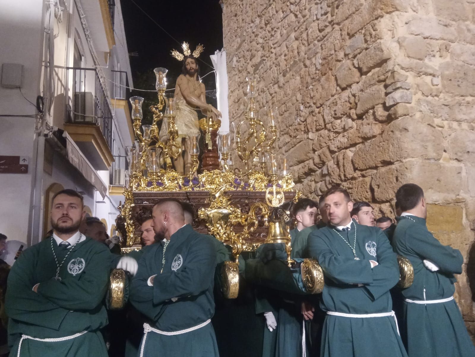 El Cristo Atado a La Columna el Lunes Santo en Marbella, en imágenes