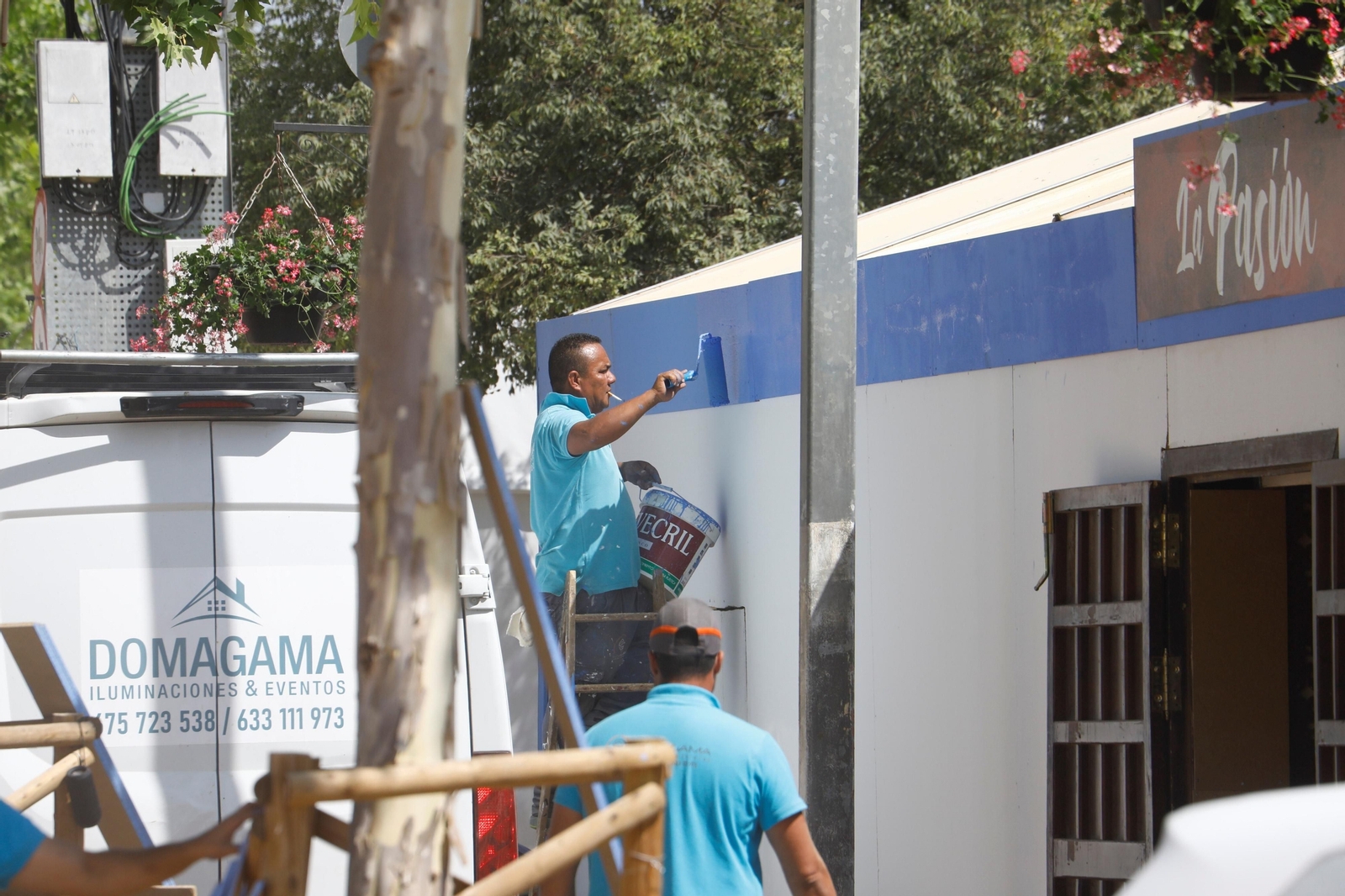 Todo listo en recinto ferial de El Arenal, en imágenes