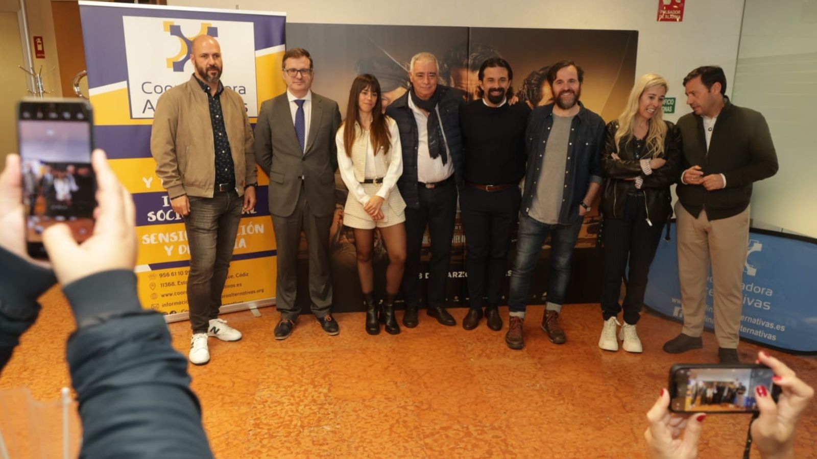 Participantes del coloquio de 'Tierra de Nadie' en Algeciras.