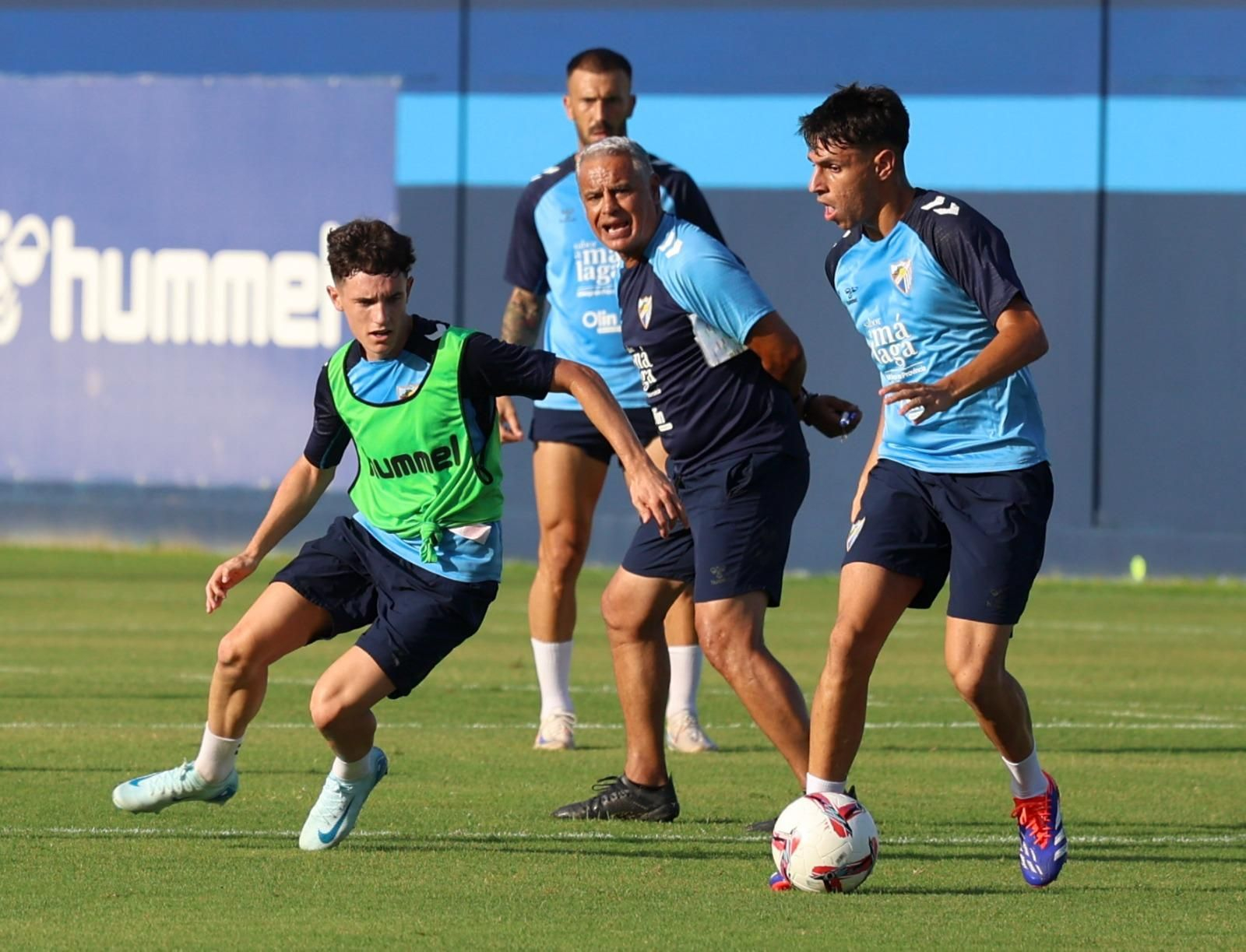 Haitam, como una moto en la última sesión del Málaga CF