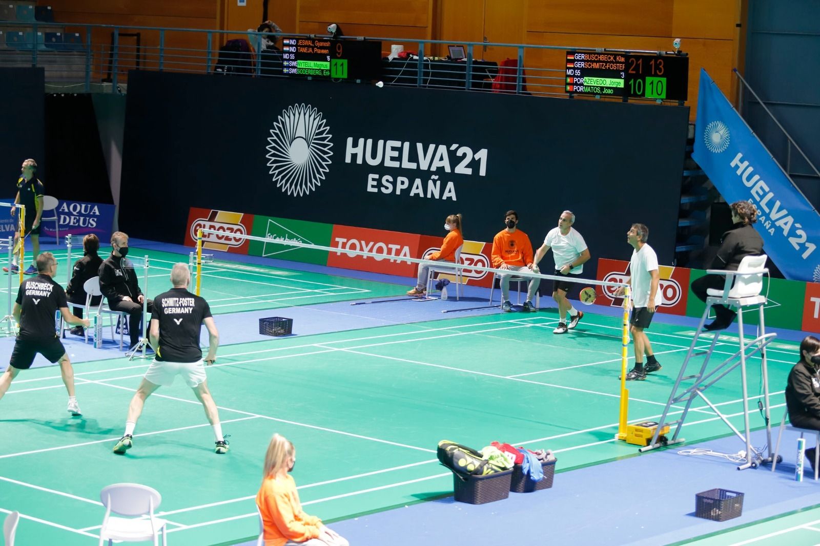 Mundial de bádminton celebrado en Huelva en 2021.