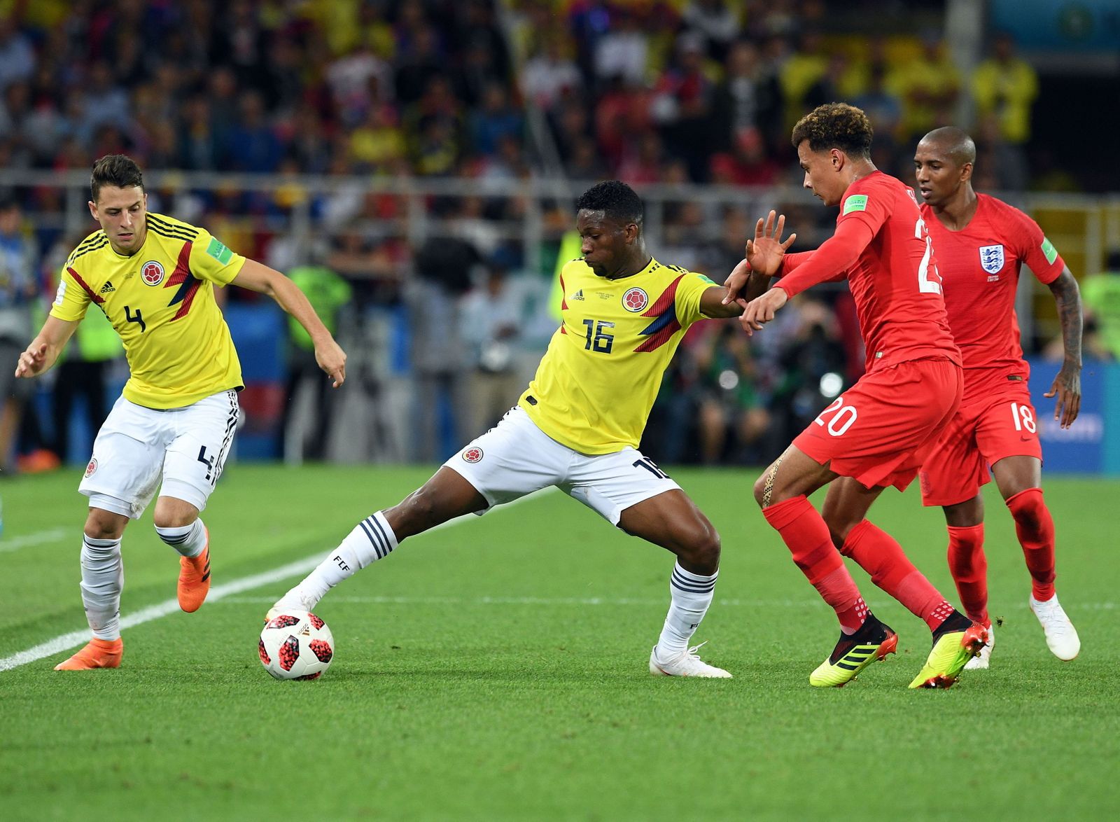 Las imágenes del Colombia-Inglaterra