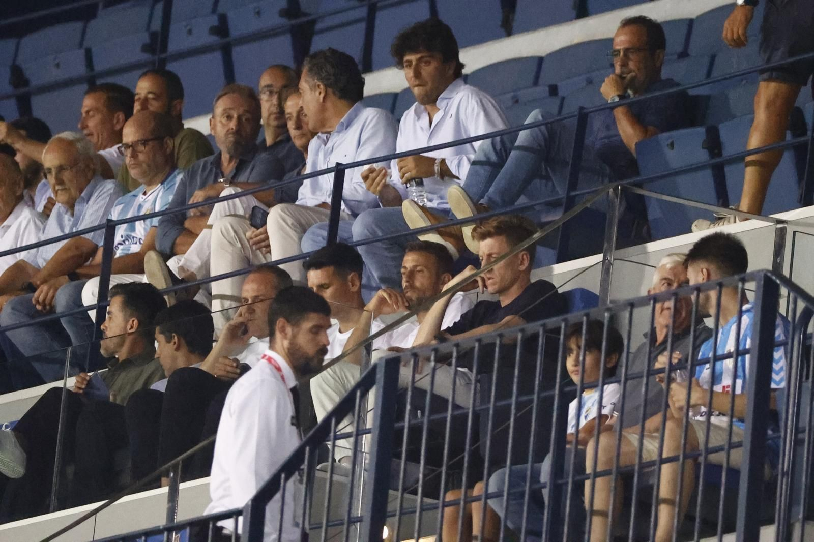 Luis García y Pacheta, los dos próximos rivales, espían al Málaga en La Rosaleda