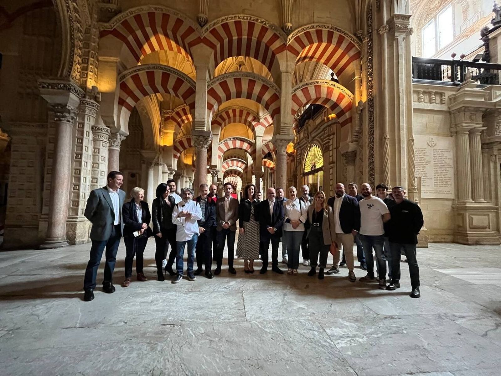 La delegación almeriense, en la Mezquita