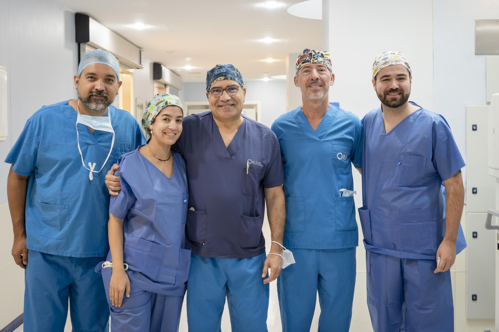 Los profesionales participantes en el evento.