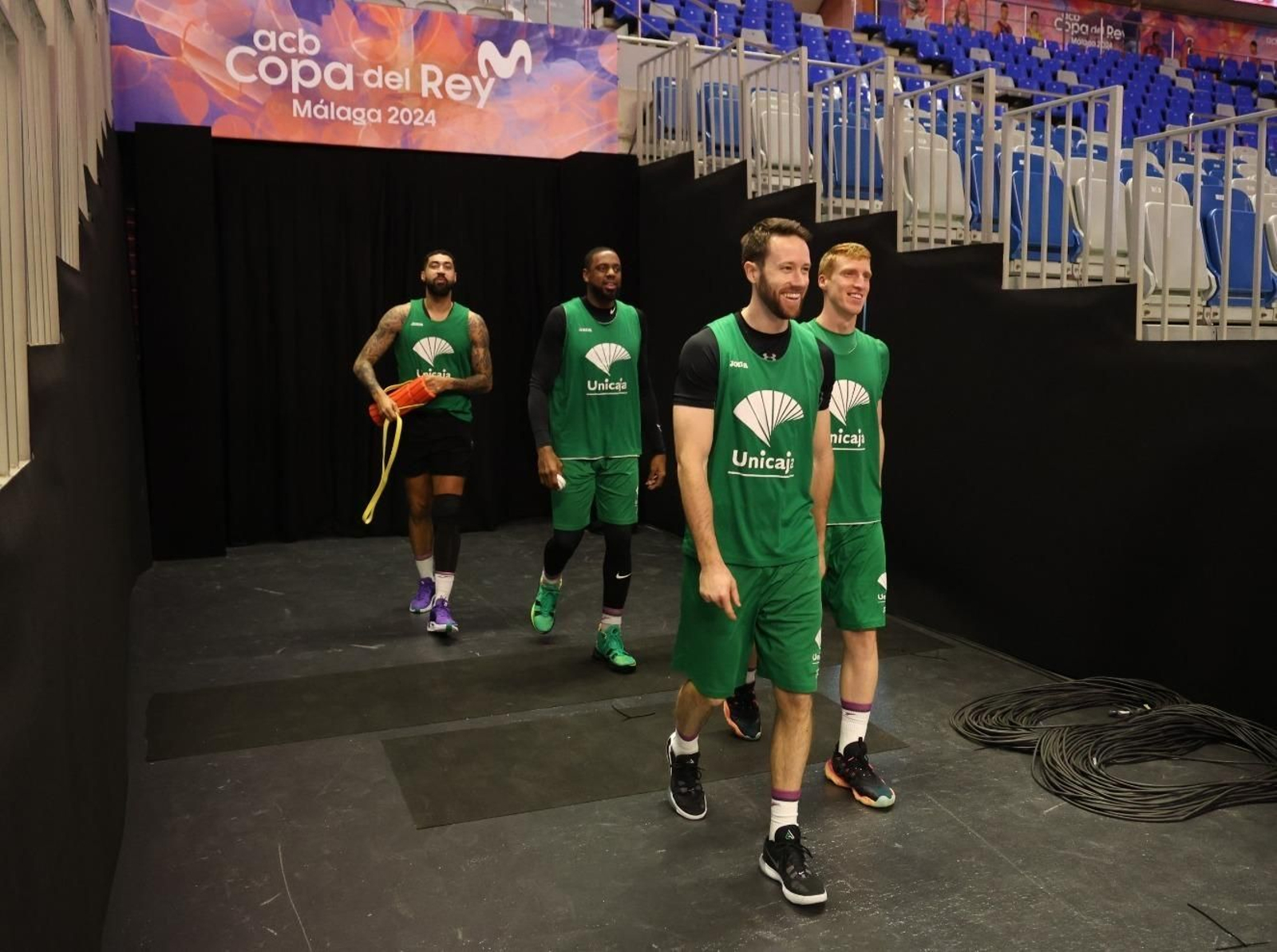 El Unicaja prueba el Carpena en modo Copa del Rey El Unicaja prueba el Carpena en modo Copa del Rey
