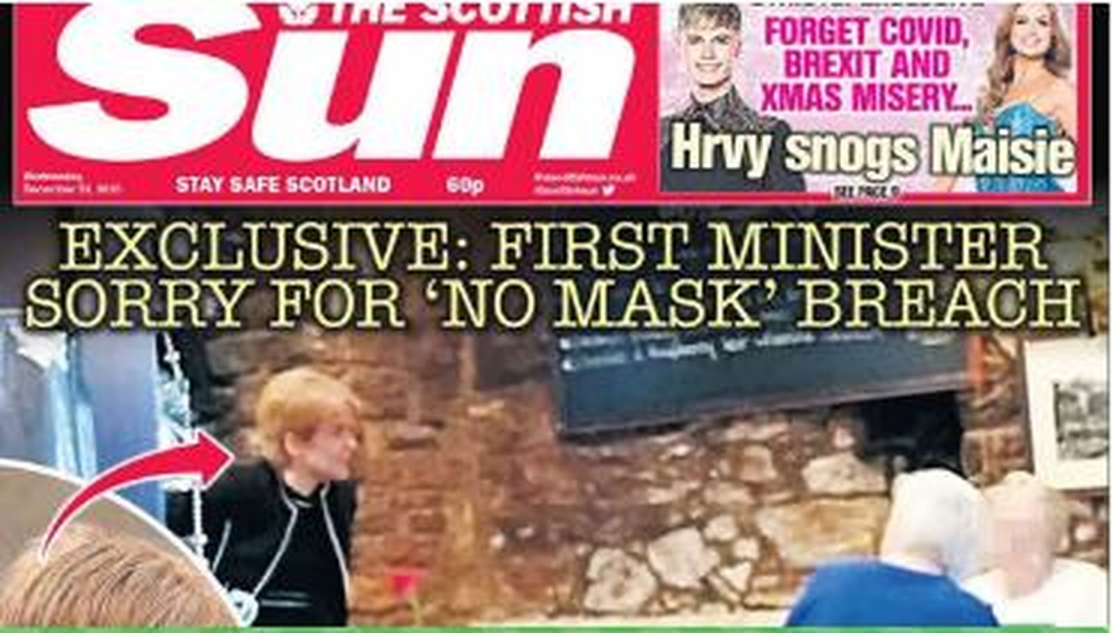 La ministra principal escocesa, pide perdón en la prensa