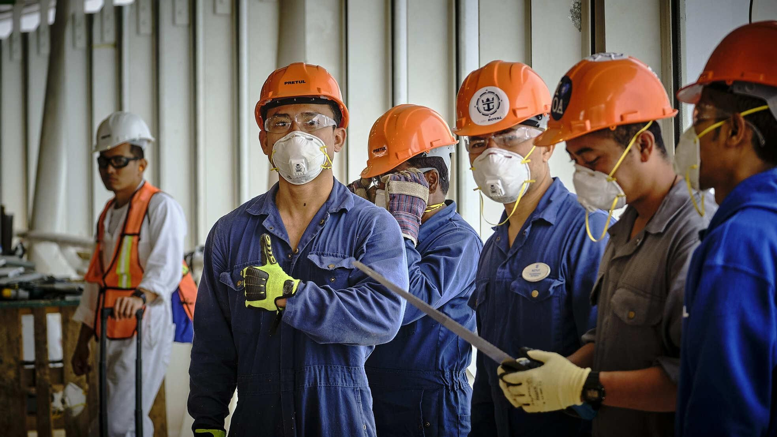 Obras en el buque 'Oasis of the Seas' Obras en el buque 'Oasis of the Seas'