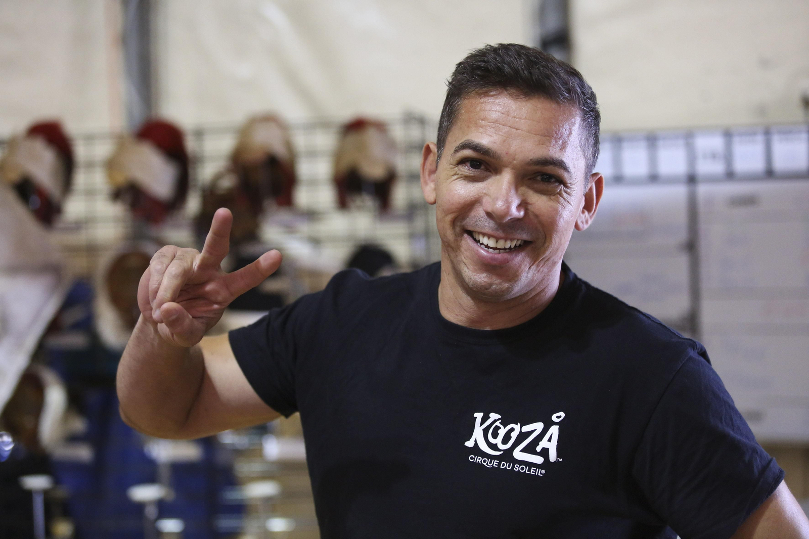 El ensayo del Circo del Sol en Málaga para su espectáculo 'Kooza'